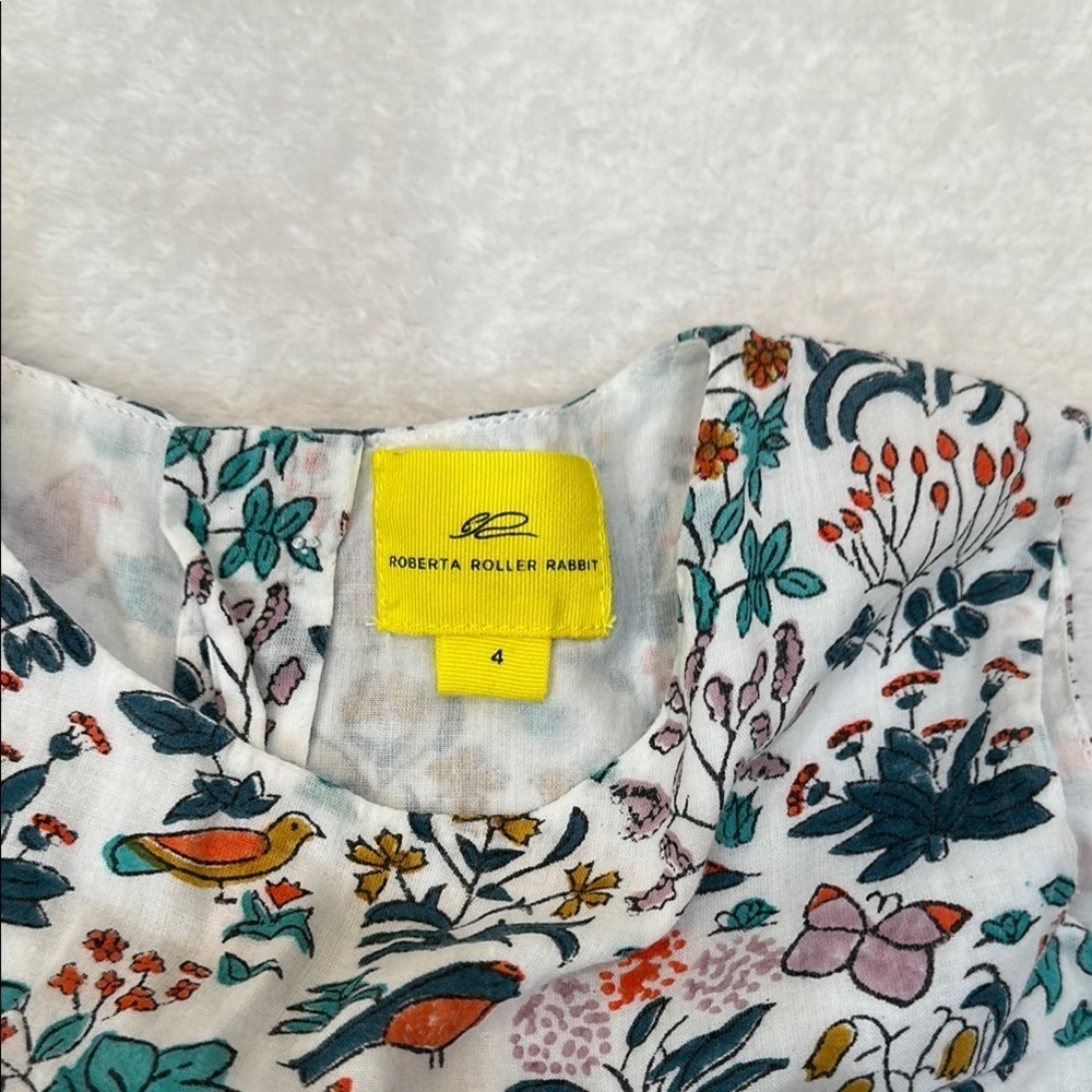 Roberta Roller Rabbit multicolor Ruffled Sundress size 4 - Picture 2 of 11